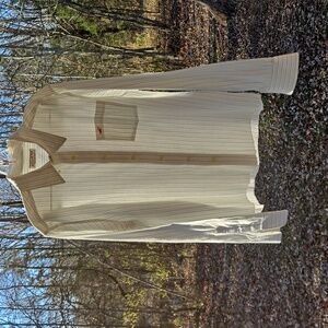 HOLLISTER. Mens Striped Button Down  100% Cotton Oxford Shirt. Size L. Like New!